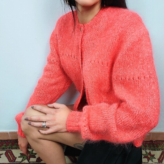 Mohair Sweater, Oversize Sweater, Vintage Jumper,