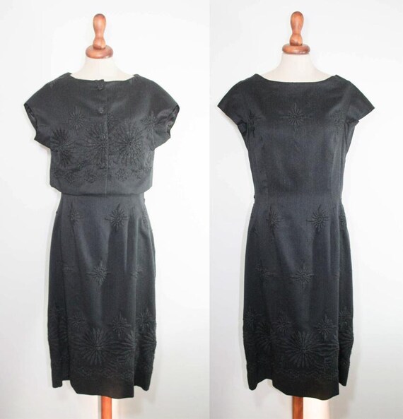 grey sheath dress with jacket