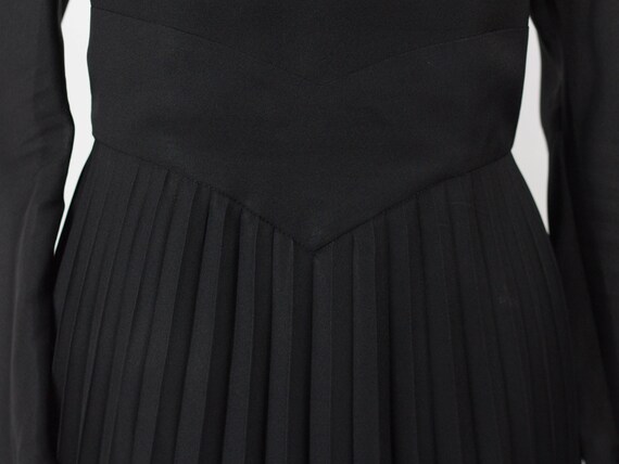 70s Maxi Dress, Black Maxi Dress, Seventies Vinta… - image 5