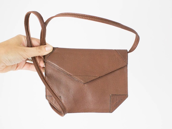 Versace Handbag 80s Vintage Bag Brown Color Gianni Versace Versace Vintage Bag Little Bag Leather Strap Crossbody Italian Vintage Etsy UK