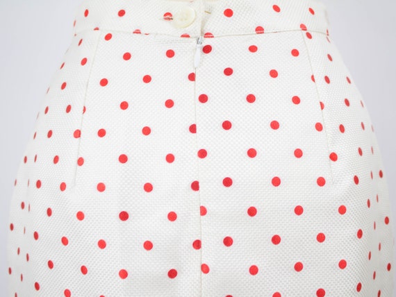 Vintage Polka Dot Skirt, Versus By Gianni Versace… - image 8