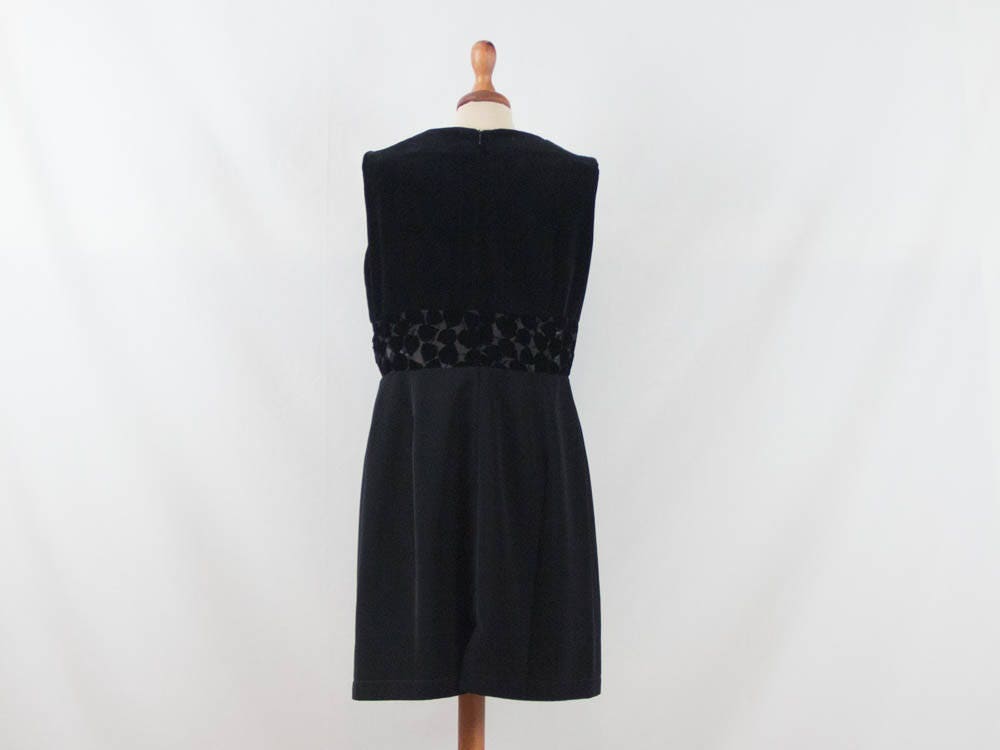 1980s Dress Vintage 80s Dress Black Velvet Dress - Etsy