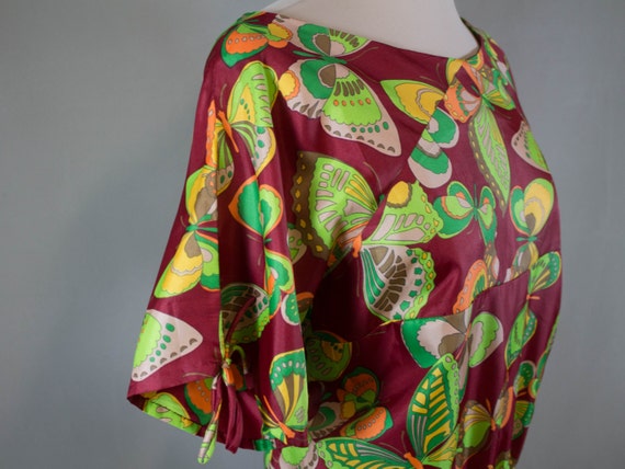 vintage sixties floral dress / sartorial flowers … - image 3