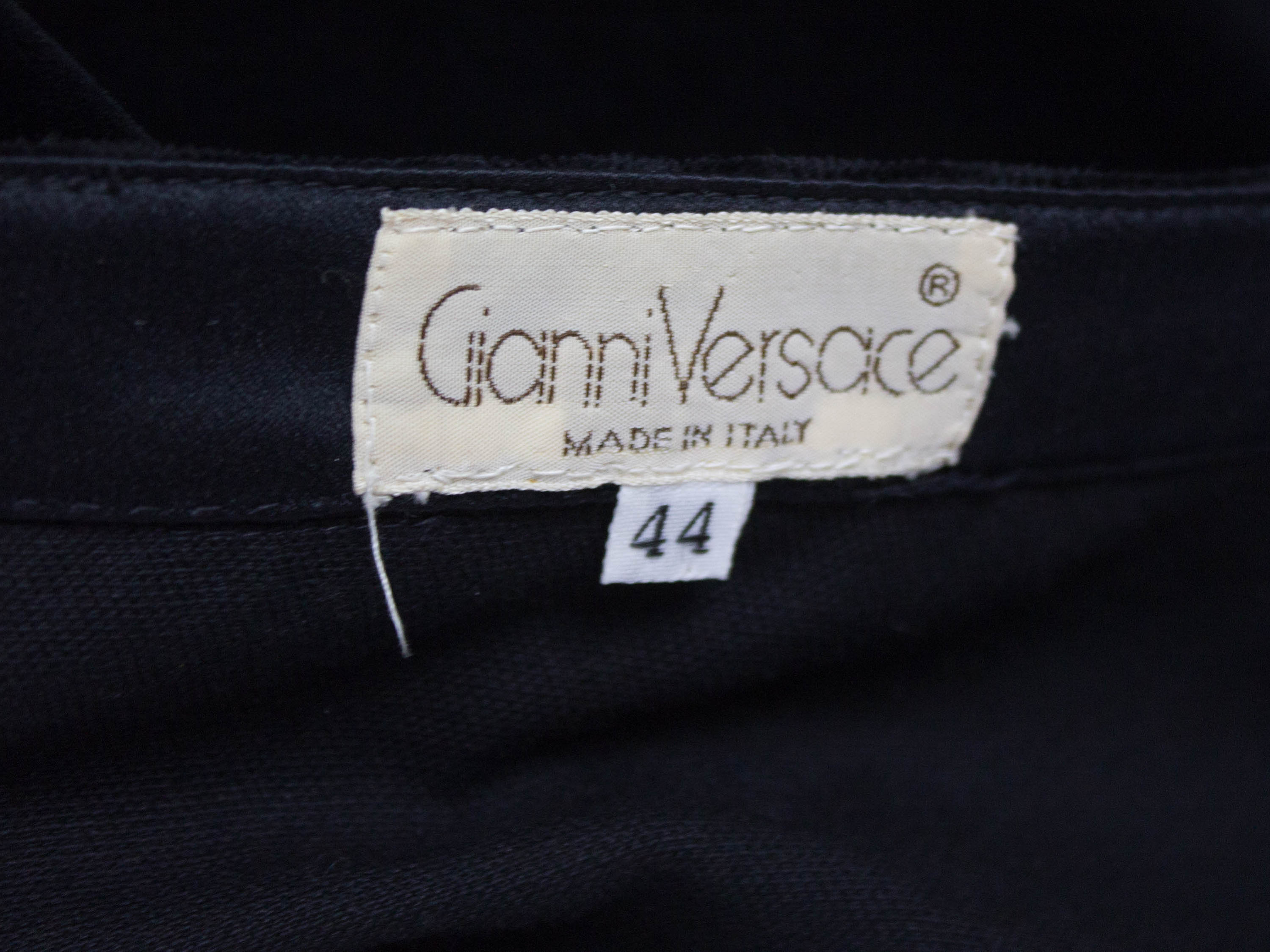 Versace Vintage Velvet Skirt 80s Fashion Rhinestone | Etsy