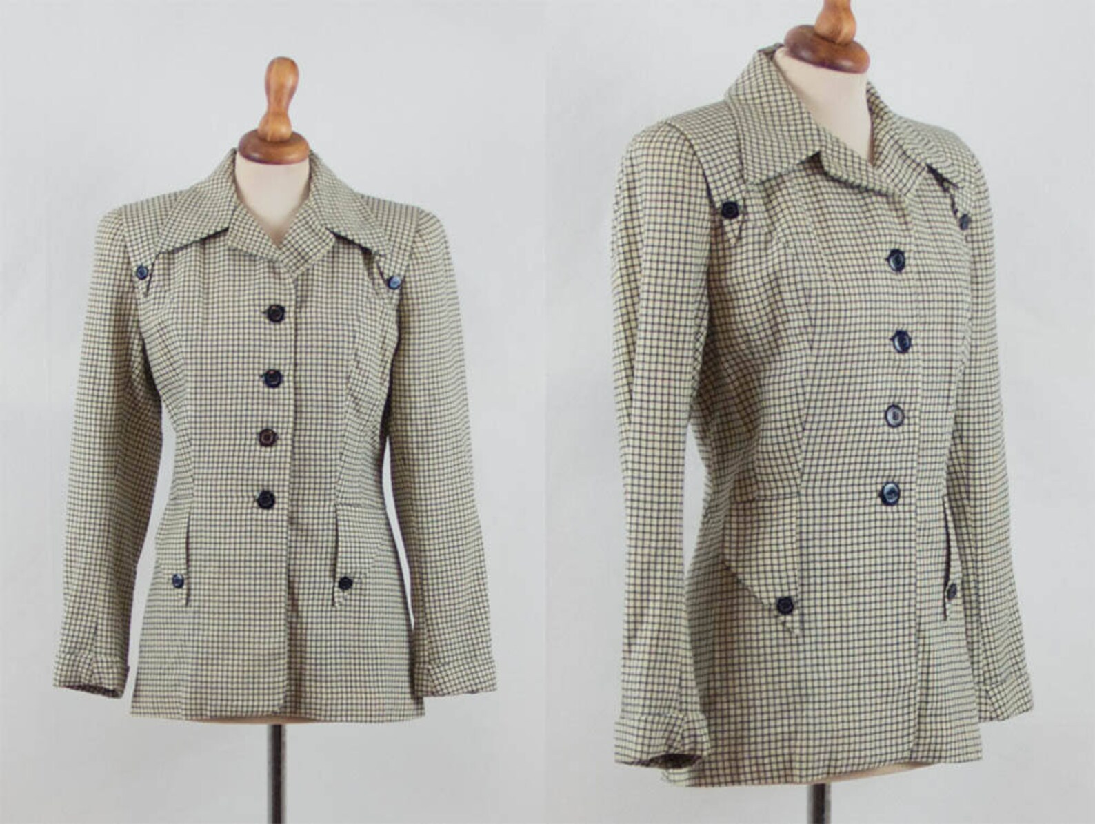 40s Jacket 1940s Vintage Blazer, Forties Original, Vintage 40s Jacket, Wool Jacket ...