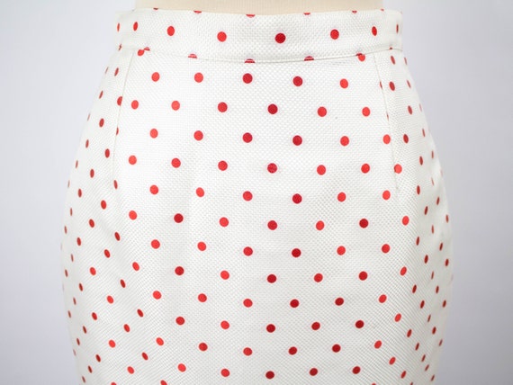 Vintage Polka Dot Skirt, Versus By Gianni Versace… - image 4