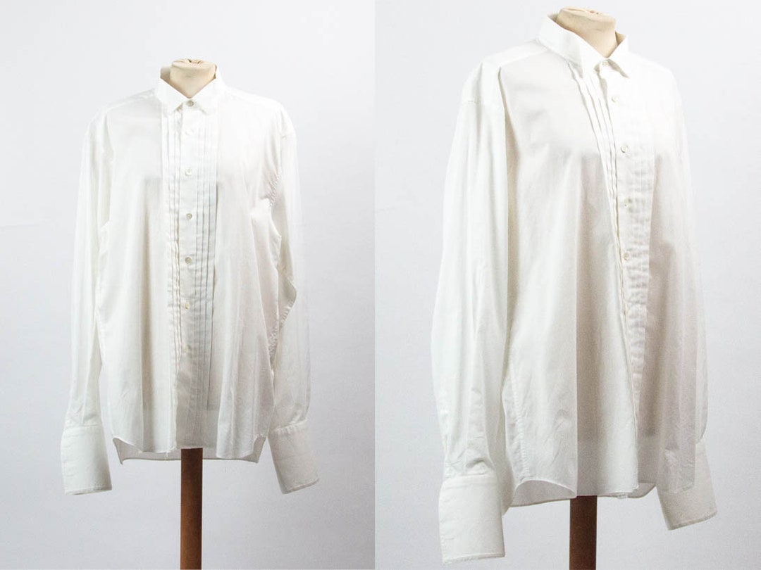 Valentino Vintage, Valentino Chemises, 90s Vintage, 1990s, White Shirt ...
