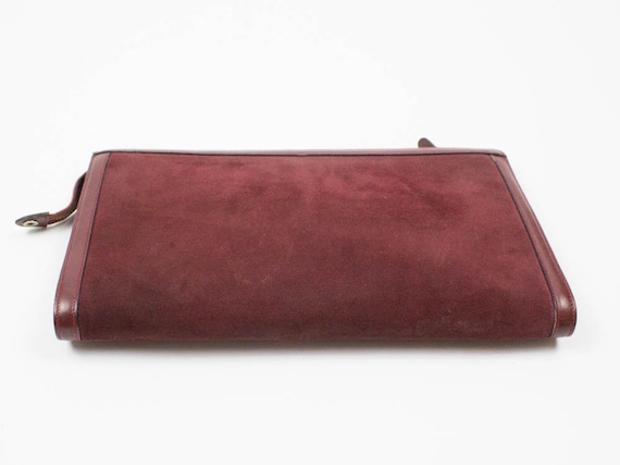 70s Vintage Clutch, Burgundy Red Color, Vintage H… - image 4