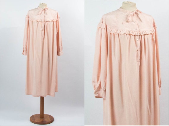 Vintage Night Gown, Pink Nightie, 40s Vintage, 194
