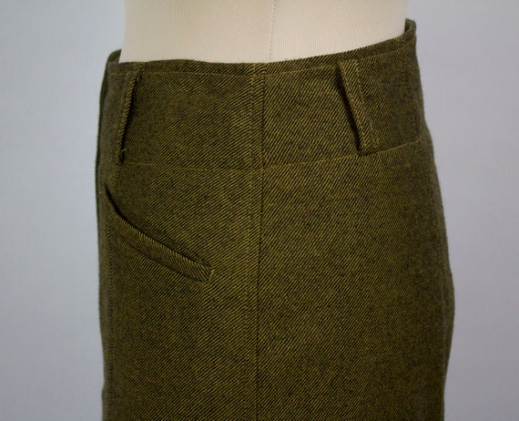 Kenzo Vintage Skirt, green Brown Color, 1980s, 80… - image 6