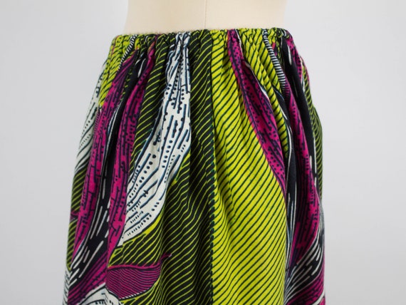 African Print Skirt, Maxi Skirt, Vintage 70s Skir… - image 5