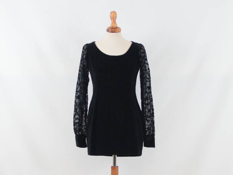 velvet 80s dress