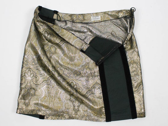 90s Gold Skirt, Philosophy Alberta Ferretti, Vint… - image 10