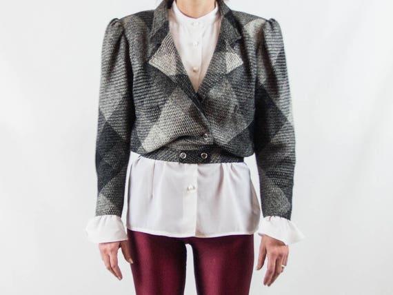 ungaro vintage blazer, 1980s jacket, wool tom, wid