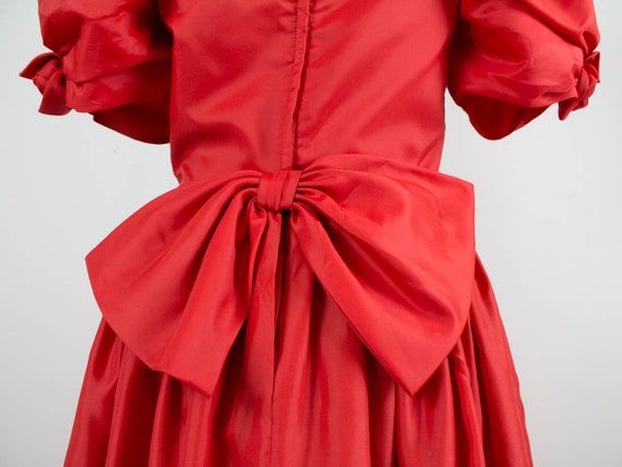 Red Dress, Retro Red Dress, Maxi Dress, Vintage P… - image 6