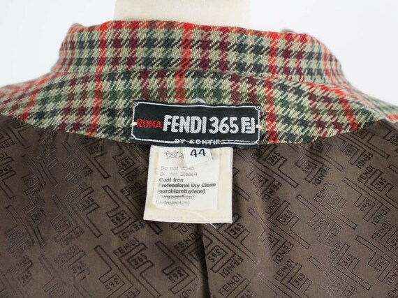 80s Fendi Jacket, Vintage Fendi, Tartan Jacket, S… - image 8