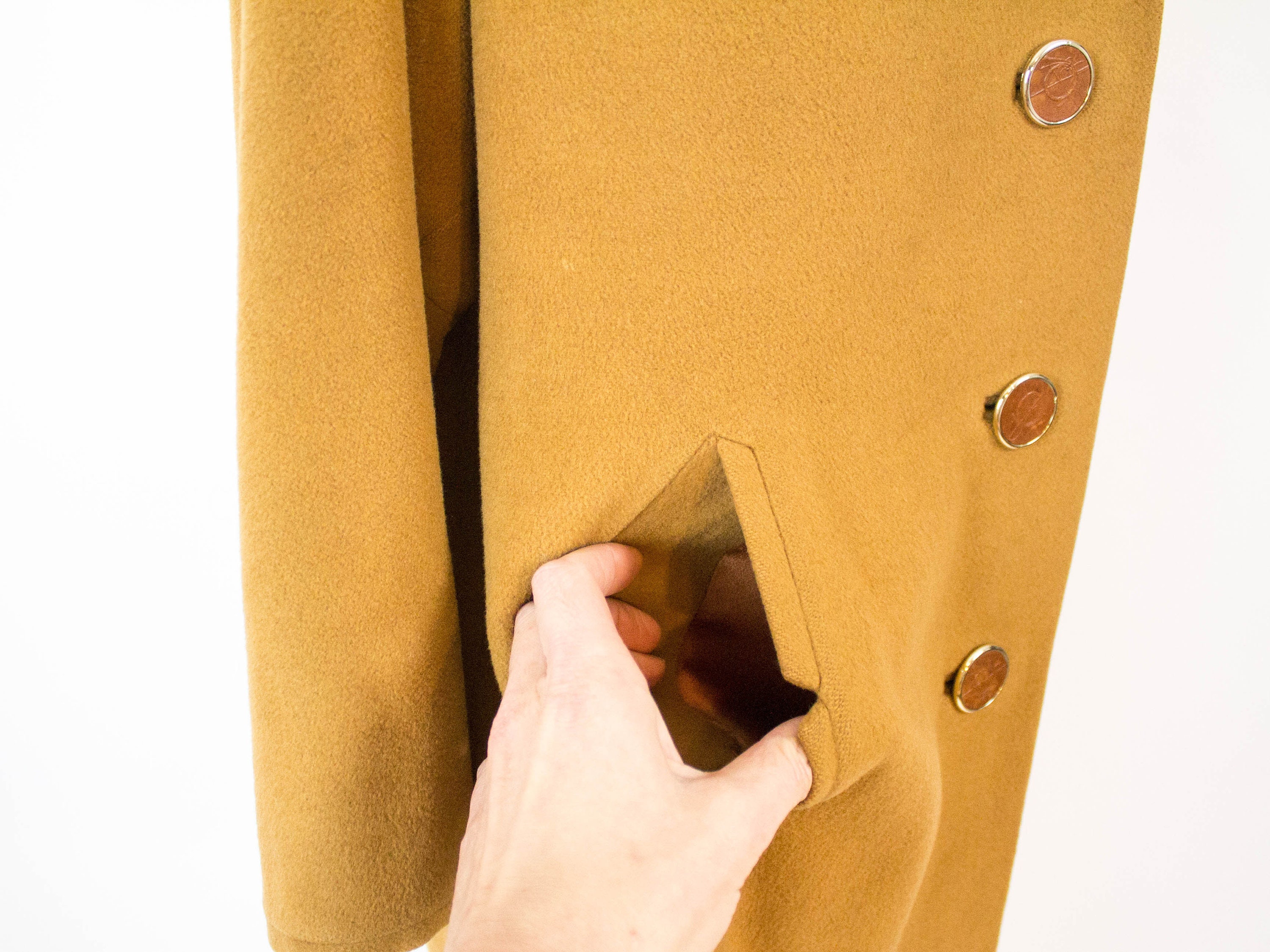 100% Cashmere Coat 50s Vintage Tan Brown Coat 50s Fashion | Etsy