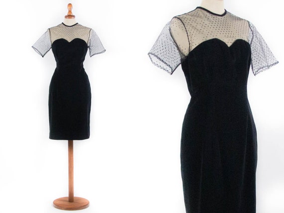 80s velvet dress