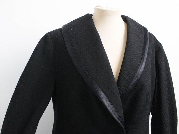 Black Coat Elegant, 40s Vintage, Vintage Duster C… - image 3