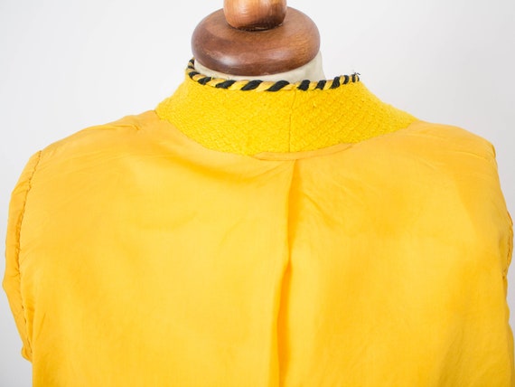 Vintage Jacket, Yellow Black, Vintage 80s Blazer,… - image 4