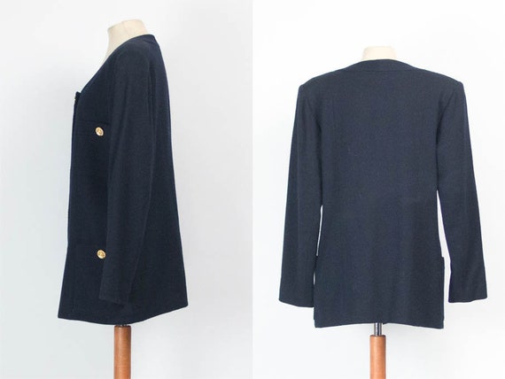 Blazer Vintage Luisa Spagnoli - Veste Femme Avec étole - Taille 50 - Italie - Occasion Très Bon état