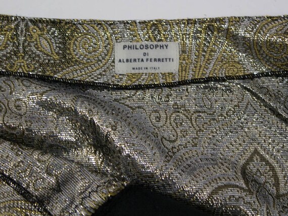 90s Gold Skirt, Philosophy Alberta Ferretti, Vint… - image 9