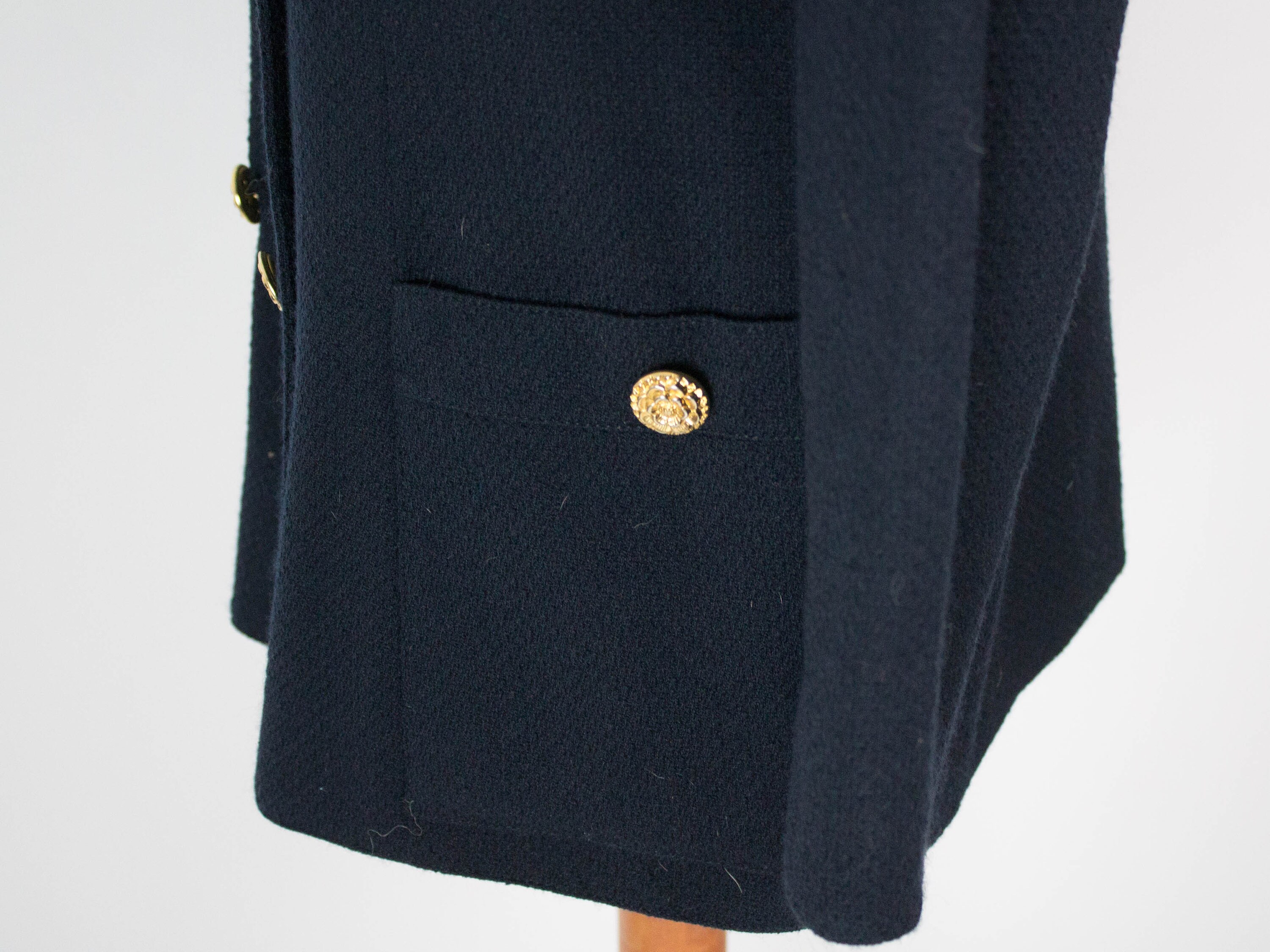 Veste Blazer Femme Luisa Spagnoli - Taille 44 - Bleue - Style Vintage - Occasion Très Bon État