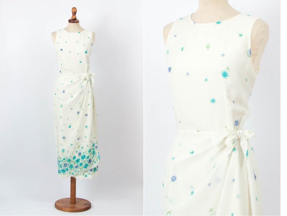 Ceremony Dress, Vintage Dress, 80s Vintage, White,