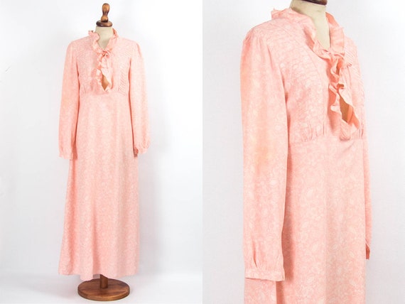60s Vintage Robe, Vintage Nightie, Boho Dress, Rom