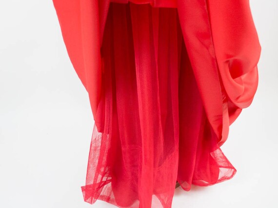 Red Dress, Retro Red Dress, Maxi Dress, Vintage P… - image 8