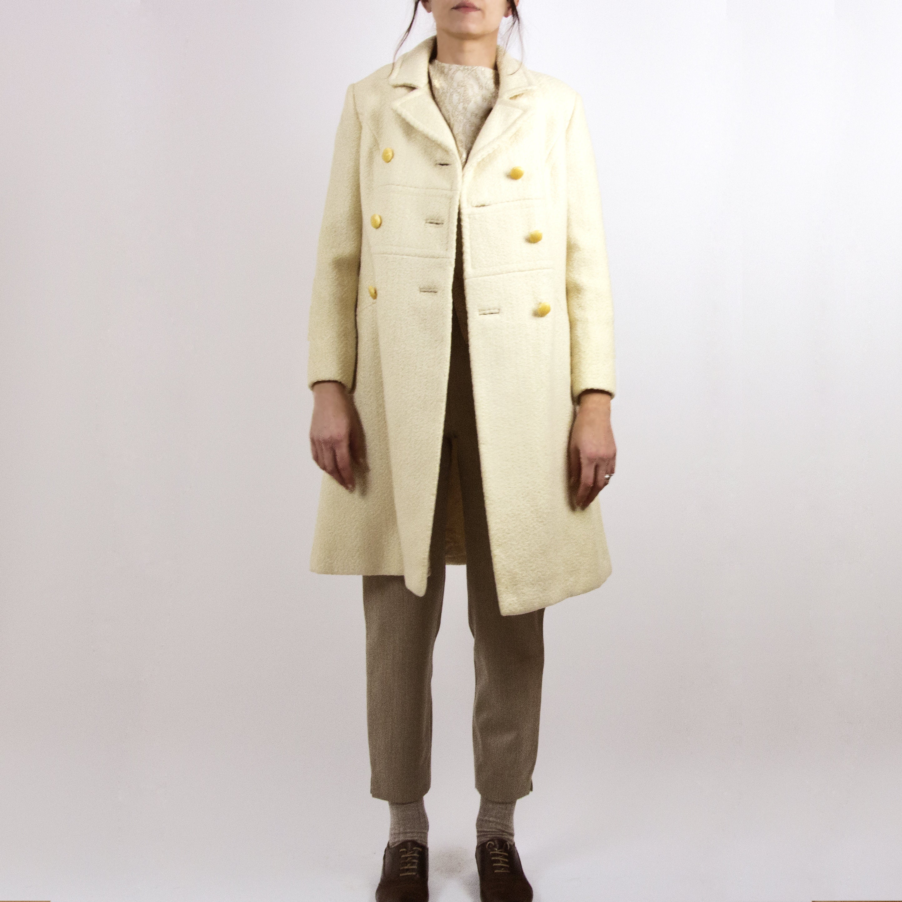 light cream coat