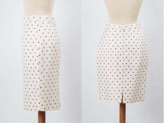 Vintage Polka Dot Skirt, Versus By Gianni Versace… - image 2