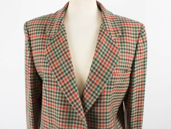 80s Fendi Jacket, Vintage Fendi, Tartan Jacket, S… - image 3