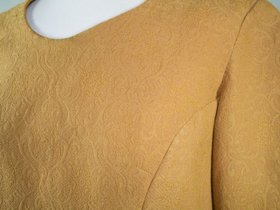 1960s Tunic Mustard Yellow, Tailored Top, Sixties… - image 4