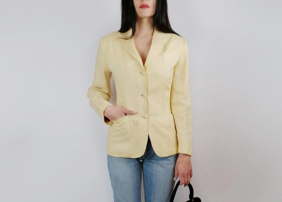 超希少80s JEAN PAUL GAULTIER Linen jacket Jean-paul Gaultier, 1980s Vintage, Linen Silk, Iconic, Late