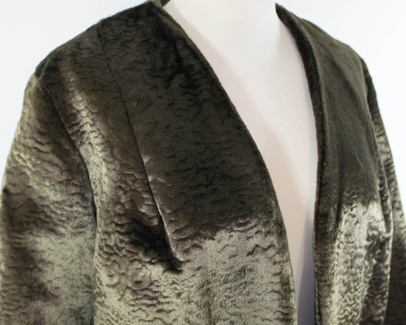 Velvet Jacket, Vintage Cropped jacket, 60s, Brown,