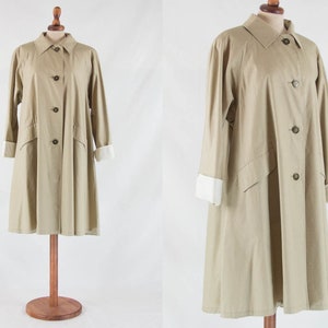 【英国製】Aquascutum ベージュ トレンチコート Sサイズ Aquascutum アクアスキュータム ライナー付コットントレンチ