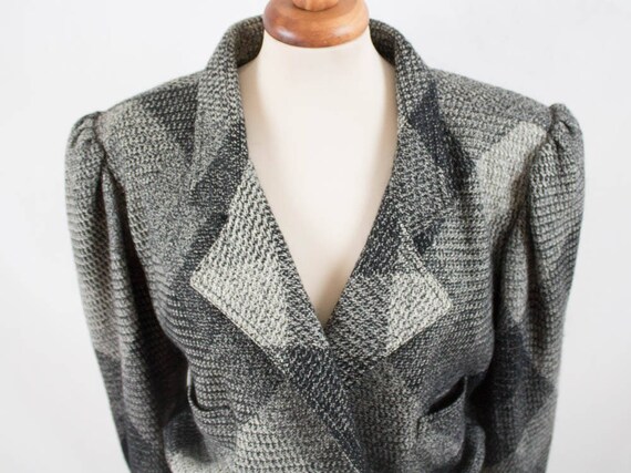 ungaro vintage blazer, 1980s jacket, wool tom, wi… - image 8