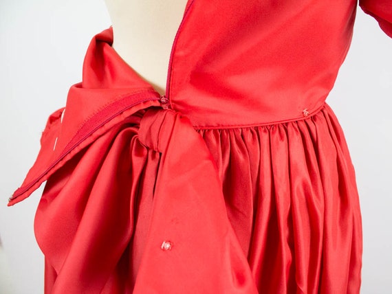 Red Dress, Retro Red Dress, Maxi Dress, Vintage P… - image 9