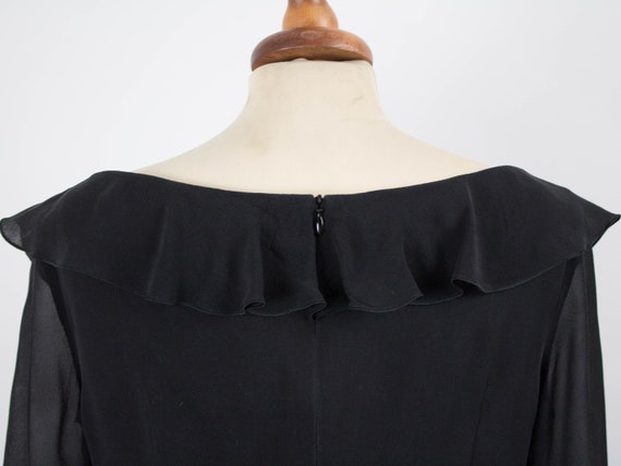 Escada Vintage Dress, 90s Black Dress, Elegant Bl… - image 9