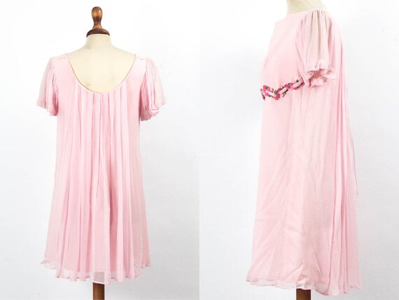 Vintage Dress Pink, Romantic Dress, 1960s Dress, … - image 2