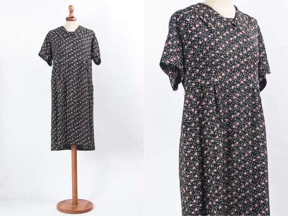 Vintage Floral Dress, Vintage 50s Floral Dress, Fr
