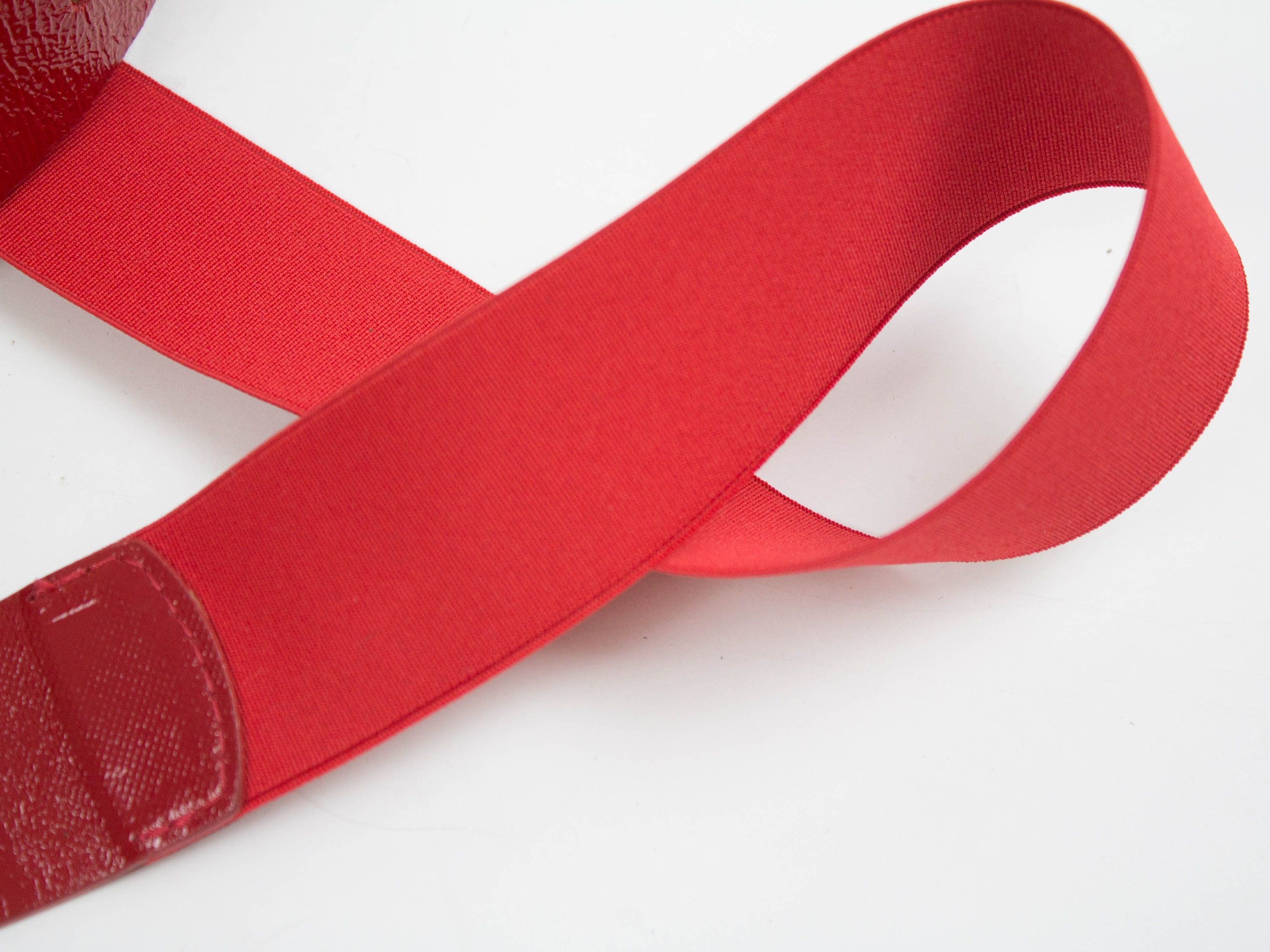 Red Leather Belt, Elastic Belt, Waist, Claudio Orciani