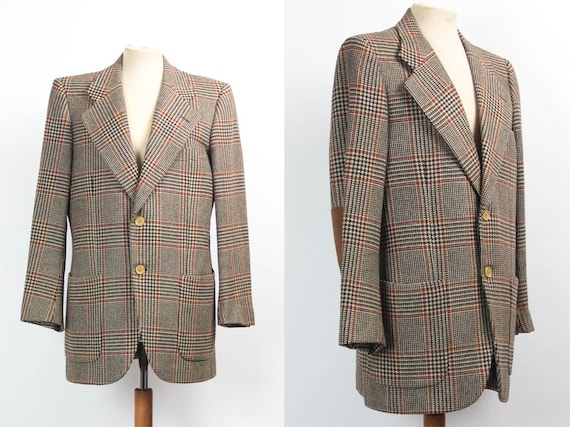 Brown Jacket, 80s Vintage Jacket, Squared, Wool Cashmere, 80s Fashion, Classic Jacket, Brioni Savini - Etsy Israel Brown Jacket, 80s Vintage Jacket, Squared, Wool Cashmere, 80s Fashion, Classic Jacket, Brioni Savini - Etsy Israel