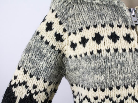 Cowichan 70s Sweater, Salish Jacket, Vintage Jump… - image 9
