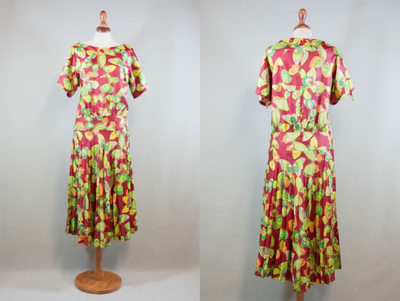 vintage sixties floral dress / sartorial flowers … - image 2