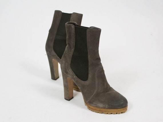 Prada Ankle Boot, Nineties Vintage, Grey Color, L… - image 1