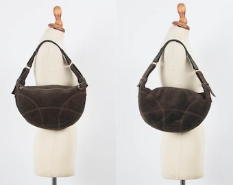 90s Shoulder Bag, Italian Leather Bag, Vintage Shoulder Bag, Redwall, Made In Italy, Italian Vintage Bag, Medium Size