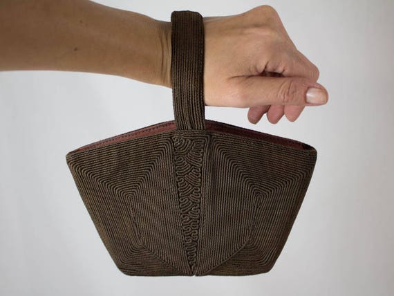 30s handbag, art deco, wristlet handbag, art deco