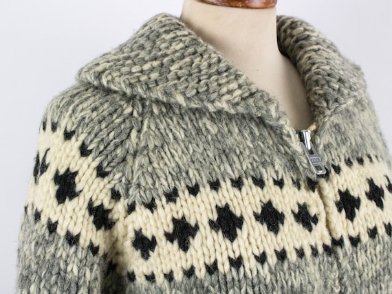 Cowichan 70s Sweater, Salish Jacket, Vintage Jump… - image 5